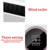 2000W 3 Gears Wall-Mounted Electric Heater Waterproof Remote Control Air Conditioning Machine Heat Energy Saving