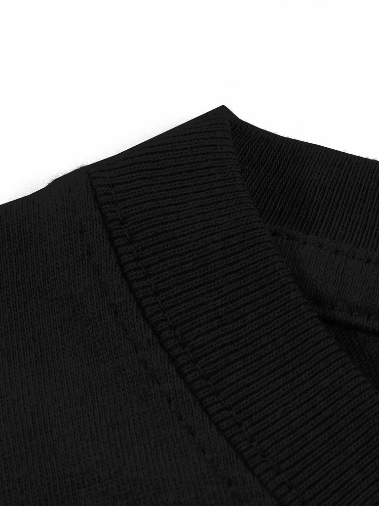 Men's Cotton T-Shirt Casual Short Sleeve Crew Neck Solid Color Basic Tee Top Summer Breathable Comfortable Daily Wear Clothing