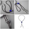 Women Cool Chokers Pendant Collar Necklace Clavicle Chain Chokers Bolo Tie Lariat Style Collar Jewelry  Blue