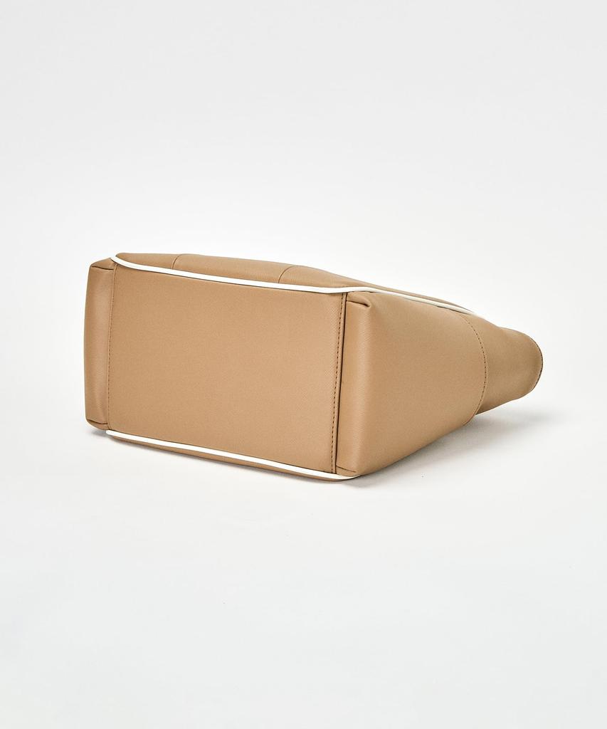 [Munsingwear] Cart Bag External Pocket One Point Stylish Round Golf MG4FTT41M Men's BG00 (Beige)