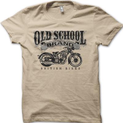 T-shirt motard classique Old School British Bikes 06094