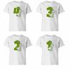 Personalised Dinosaur T Shirt Mens Womens Tees Top Birthday Childrens Boys Girls Any Age 2T1A0