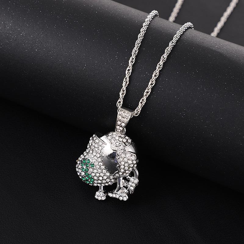 European and American New Fashionable Cartoon Character Money Bag Pendant Creative Trendy Artificial Zircon Necklace