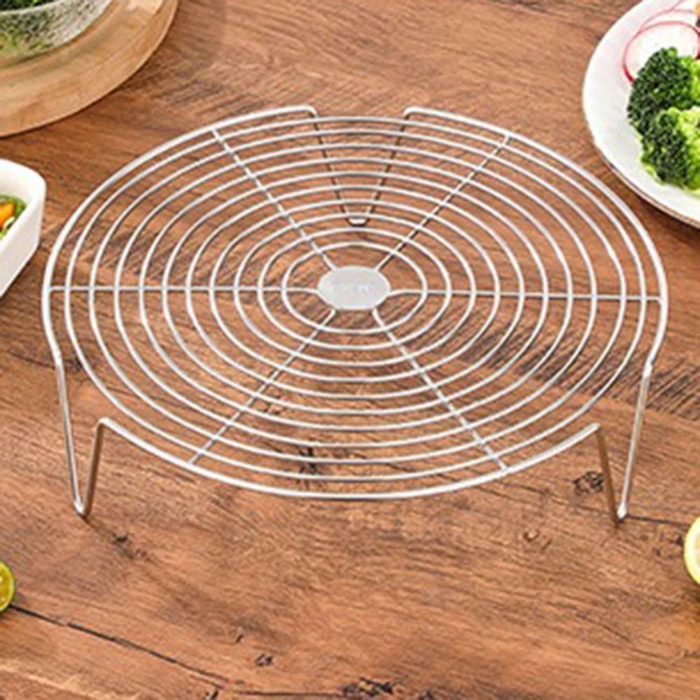 Stackable Stainless Steel Steamer Rack Heighted Foot Kitchen Steamer Holder  Egg Grill