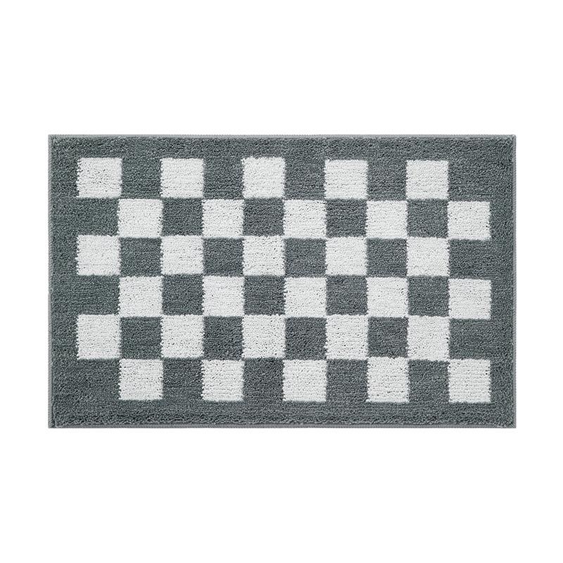 Checkered Bathroom Absorbent Anti-Slip Floor Mat