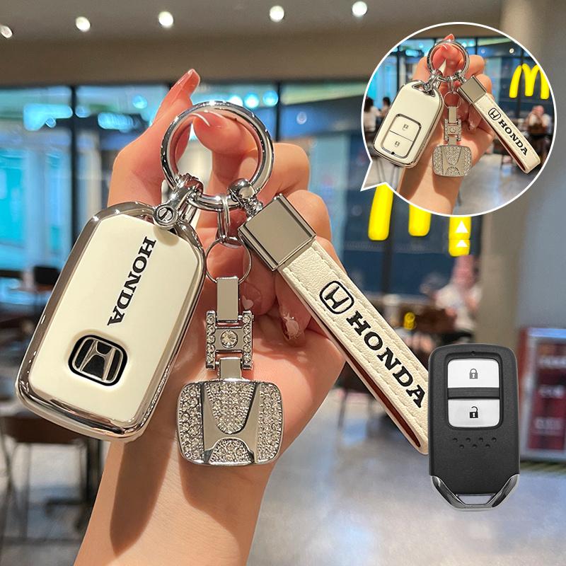 CGPCF1 TPU Car Smart Remote Key Case Cover Protector Shell For Honda Civic CR-V HR-V VEZEL JAZZ Accord Jade Crider Odyssey 2015-2018