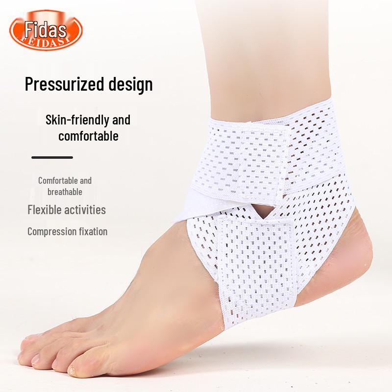 Unisex Adjustable Lightweight Ankle Support Sleeve - Anti-Sprain and Joint Stabilizer