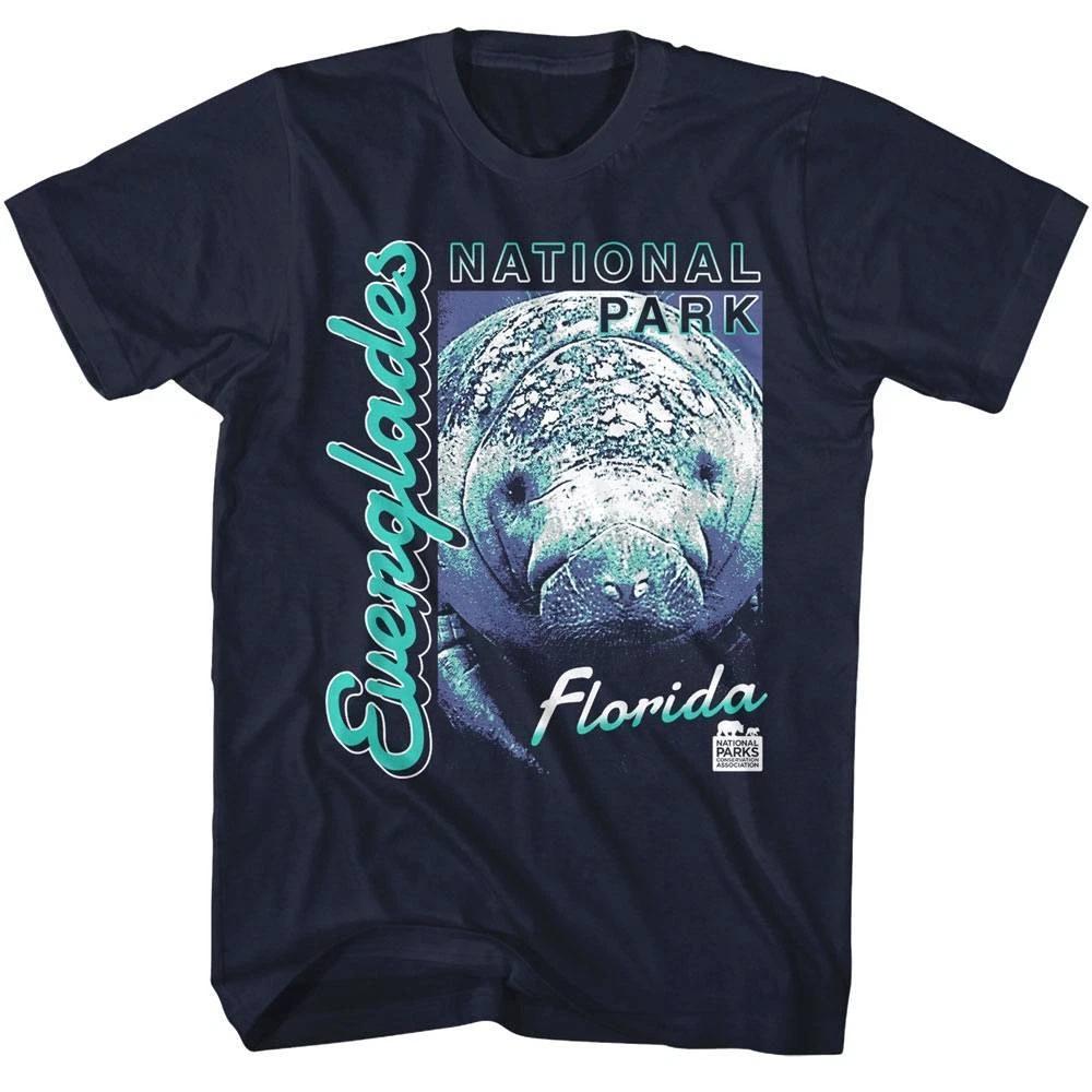 Everglades Manatee Men s T Shirt Florida National Park Swamp L