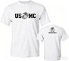 2026 Summer Unisexs Us Marine Corps Military Letter Printed Round Neck Tshirt 100 Cotton Casual Outdoor Short Sleeve