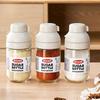 Kitchen Transparent Glass Seasoning Bottle Household Metering Control Salt Jar Sealed Seasoning Seasoning Jar