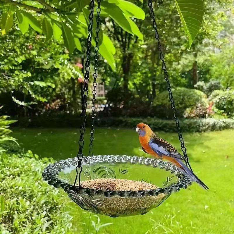 Hanging Bird Feeder and Bath for Garden or Balcony