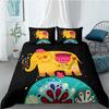 Elephant Duvet Cover King Queen Size Creative Animal Pattern Bedding Set For Kids Teens Adult Lovely Wildlife 2/3pcs Quilt Cover