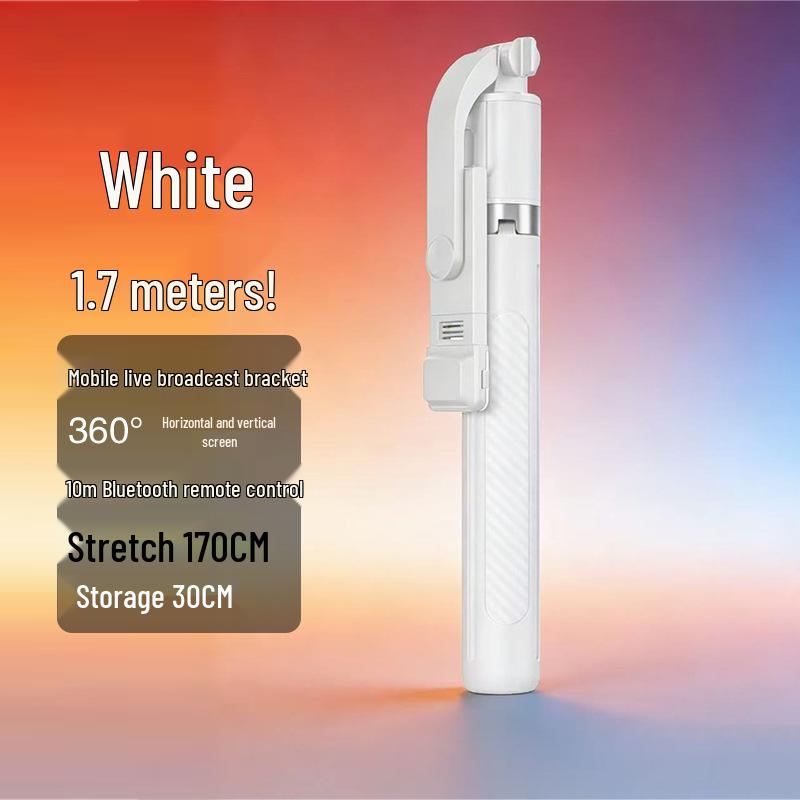 Anti-Shake Bluetooth Selfie Stick, 1.8m Aluminum Alloy, Four-Legged Stand for Mobile Phones and Live Streaming
