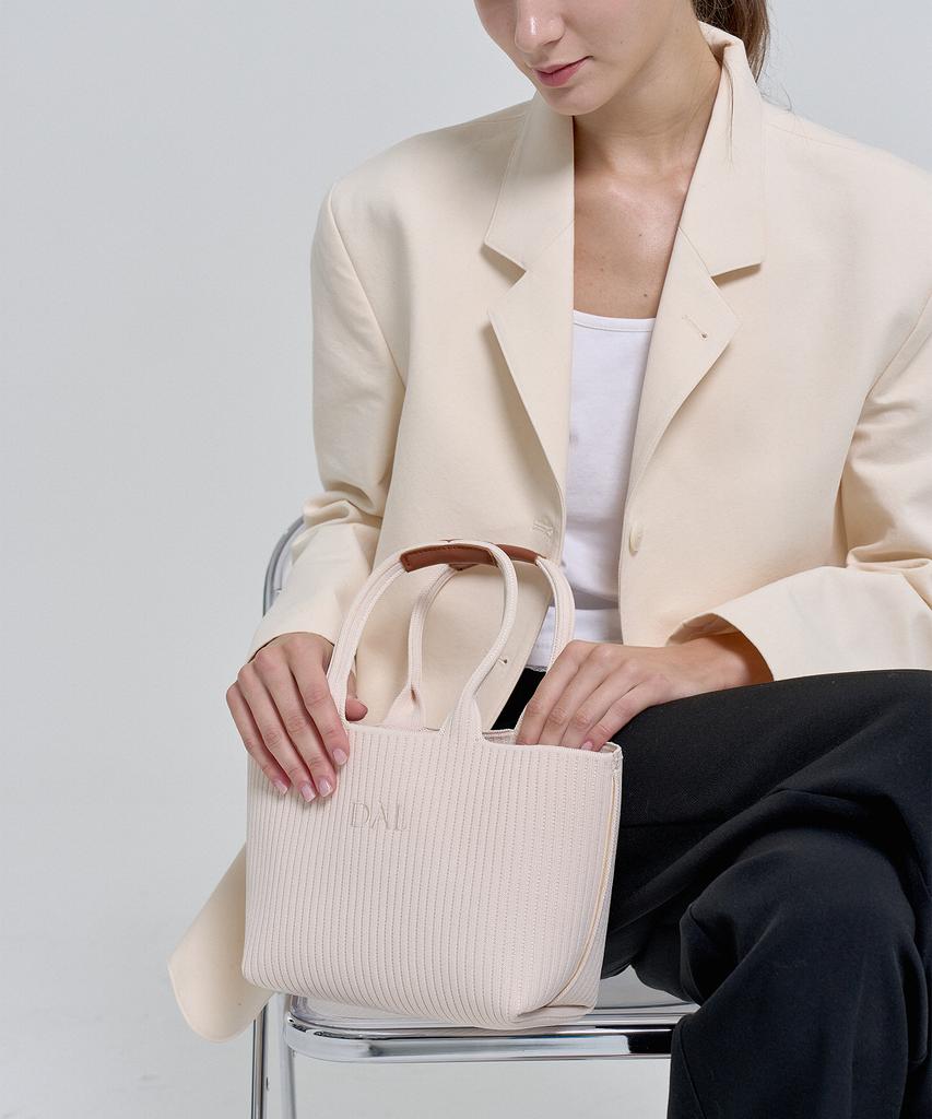 Dal Daily Knit Shopper Bag Ivory S
