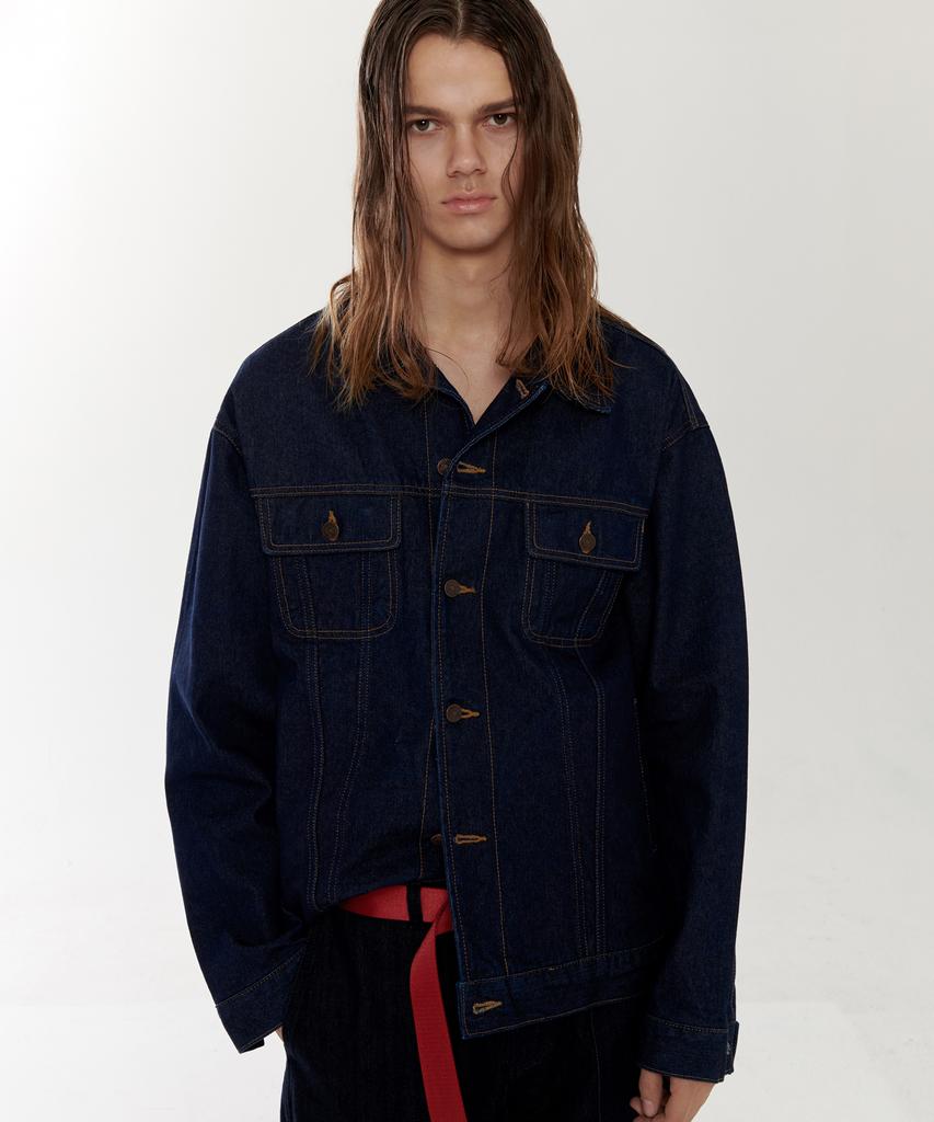 Newbie Oversized Denim Jacket (Indigo)