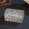 Gift Metal Jewelry Box European Style Rustless Trinket Storage Box Portable Large Capacity Treasure Chest Case Earrings