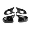 4pcs Carbon Fiber Style Black Side Mirror cover Caps for BMW X3 iX3 G01 G08, X4 G02, X5 G05, X6 G06, X7 G07