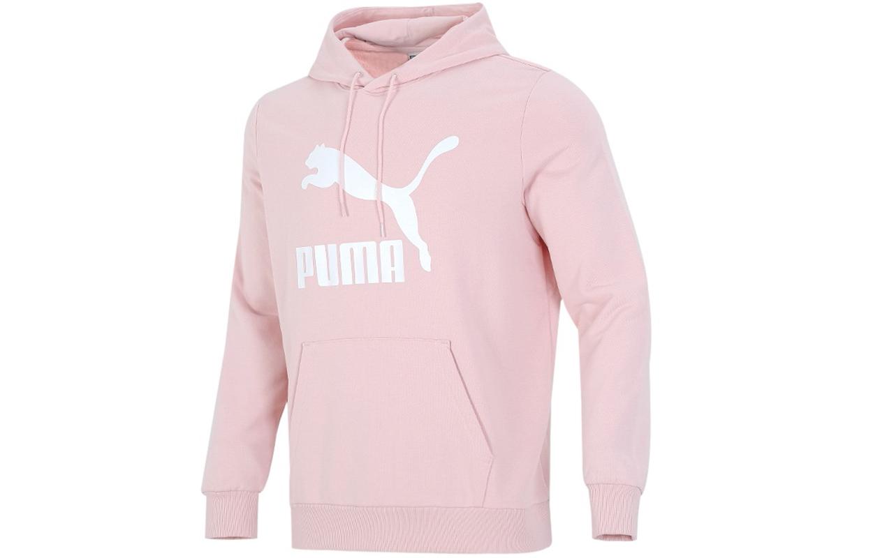 PUMA CLASSICS Sweatshirts Men s Pink Hooded Moderate Regular 531370-26 S