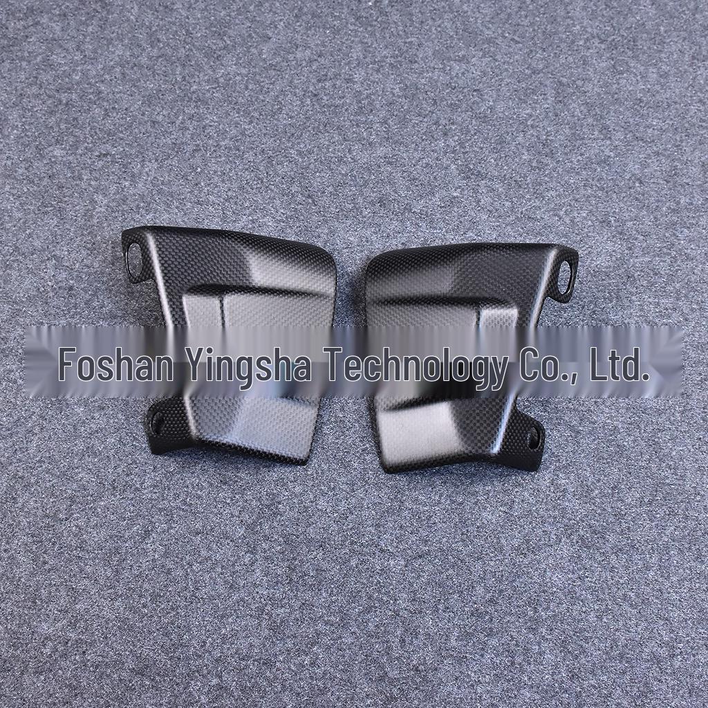 Universal Carbon Fiber Motorcycle Front Brake Caliper Air Guide Radiator Accessory