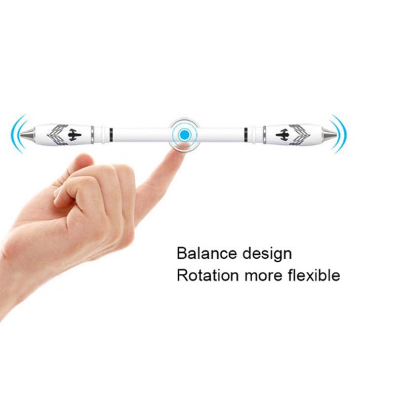 Non Slip Coated Spinning Ballpoint Pen with Bracelet Finger Playing Toy