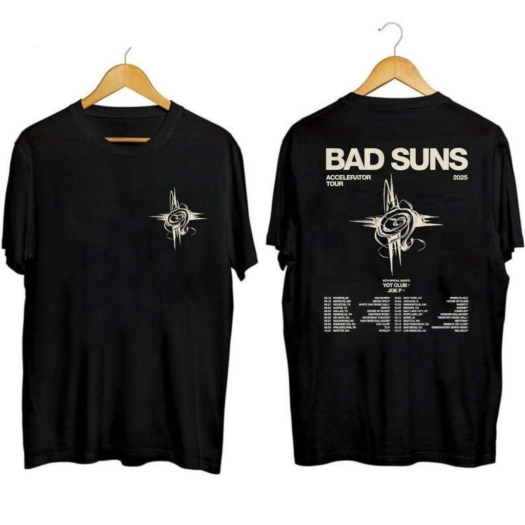 Bad Suns Accelerator Tour Shirt black Size S-5XL Fans gift All Size S-4XL