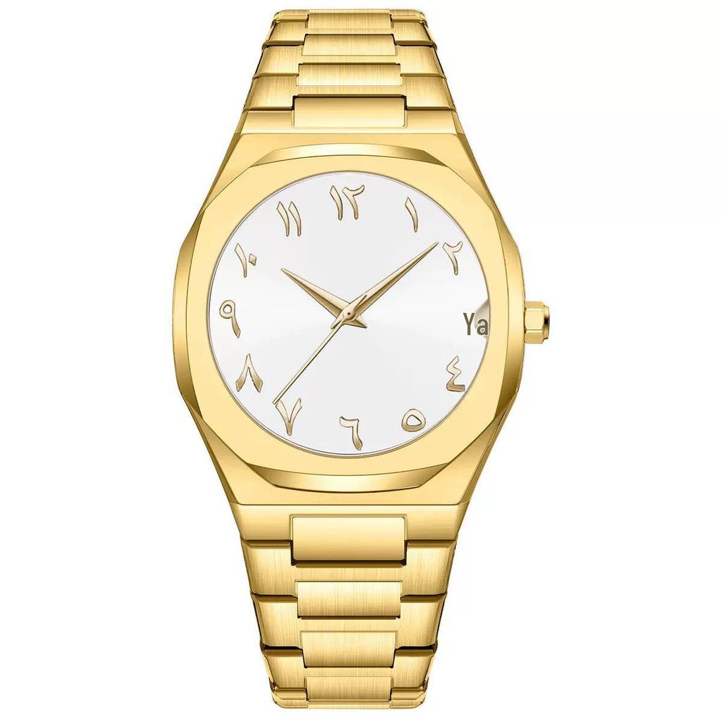 Men's High-End Quartz Watch with Arabic Numerals – Elegant Business Design