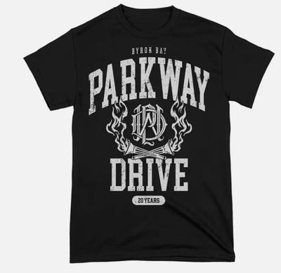 Parkway Drive 20 anni band maglietta nera unisex Tutte le taglie