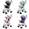 Baby Dinosaur Lightweight Folding Stroller Steel Frame Compact Pushchair For Travel And Outdoor Use