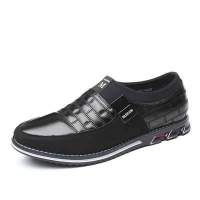 Leather Men Casual Shoes Classical Brand Mens Loafers Moccasins Breathable Slip On Black Driving Shoes Big Size