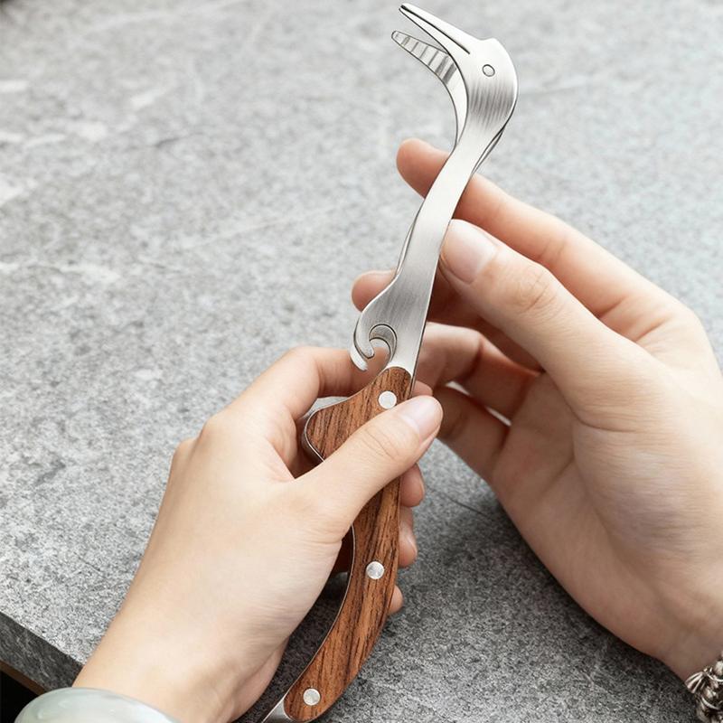 Stainless Steel Tea Brewing Tools AntiSlip Tea Ceremony Tongs for Secure Grip on Teacups and Utensils