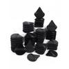 Schwarzer Dreieck Puderquaste Gesichts Make-up Schwamm Weiche Samt Kosmetikquaste Mixer Beauty Foundation Make-up Schwamm Make-up Access