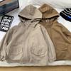 Spring and Autumn Boys' Hooded Jacket Children's Casual Trench Outerwear Baby Coats Kids Windbreaker 2-8Y