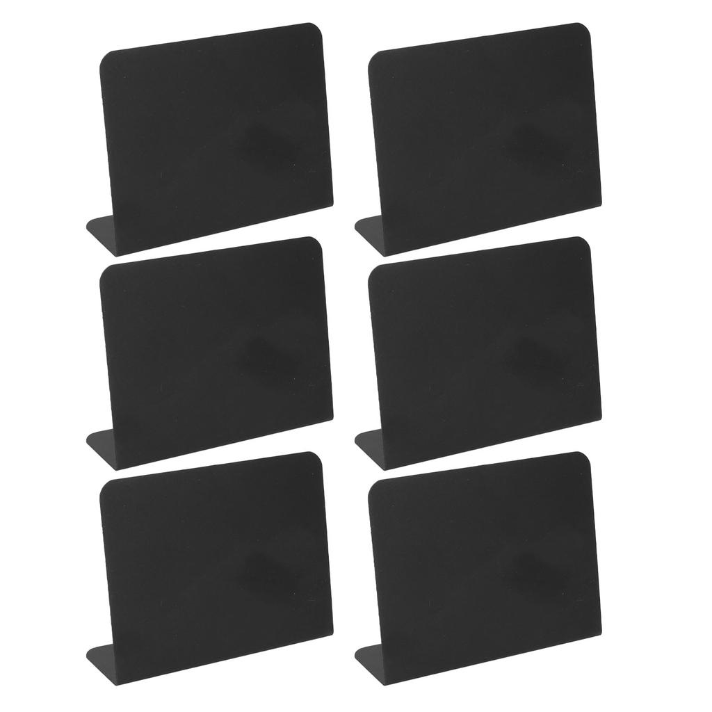 20pcs Mini Chalkboard Set Easy Write Erase Display Black Chalkboard Signs with Pen for Wedding Nail Salon