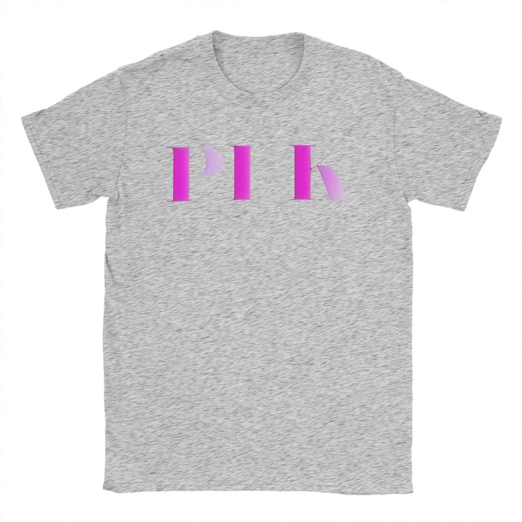 Pik Rapper Plk Letter Print T Shirt Unisex Pure Cotton Crazy Tshirts Crewneck Tees Short Sleeve Clothes Unique