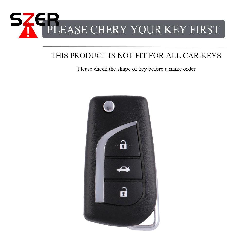 Soft TPU Car Flip Key Case Cover Shell Keychain For Toyota Corolla Altis Auris Aygo Yaris Camry RAV4 Verso TC IM Fob Accessories