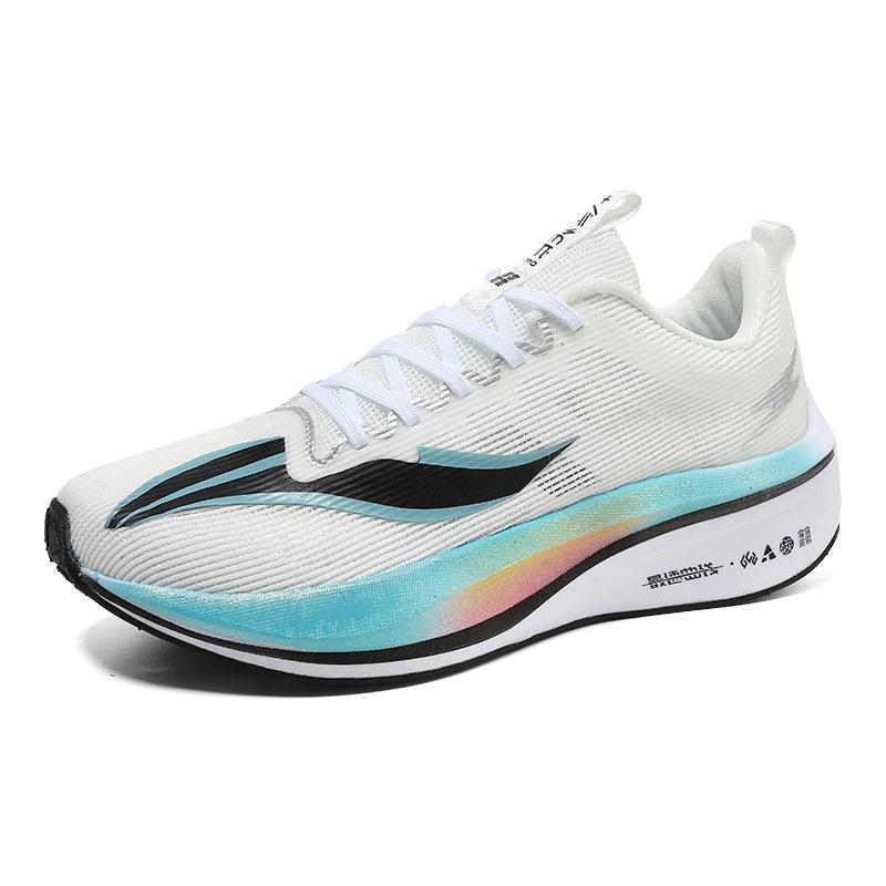 2025 new summer professional carbon board running shoes cushioning flying woven men's shoes breathable men's sports shoes mesh running shoes