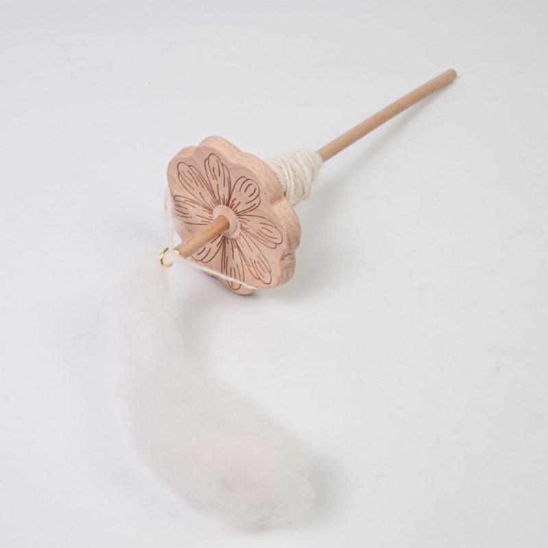 2ks Wood Drop Spindle Hand Spinner Tool pro nadšence, kteří tvoří vřeteno na tkaní dřeva Nástroj na tkaní nití