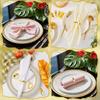 Metal Table Decor Gold Napkin Rings Tarnish Resistant Compact Holder For Weddings Compact Napkin Holder Design