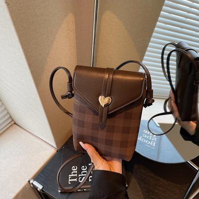Tasche Damen Herbst und Winter neue Mode hochwertig Schulter Handy-Tasche Mini Handy-Tasche Umhängetasche