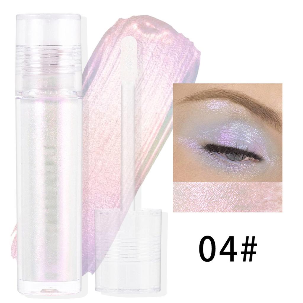 Holographic Liquid Eyeshadow Set Shimmer Metallic Glitter Makeup Creamy Cream Eyeshadow Stick Waterproof Long Lasting Highly Pigmented