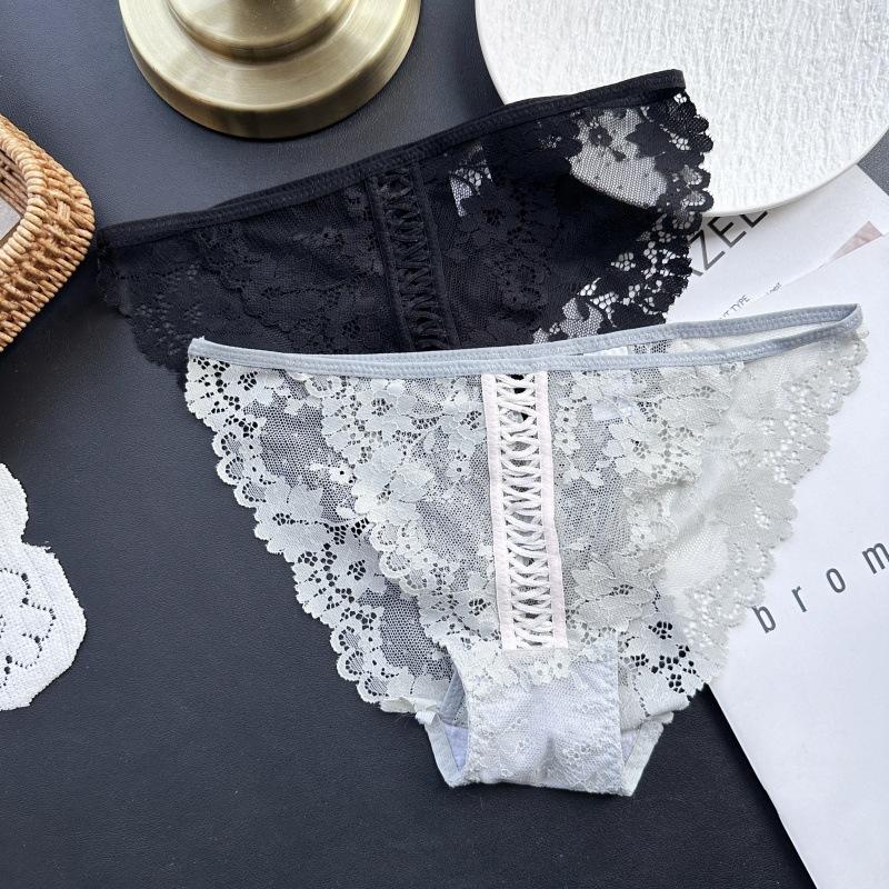 Ladies Spring and Summer Sexy Lace Trousers High Split Split Underwear