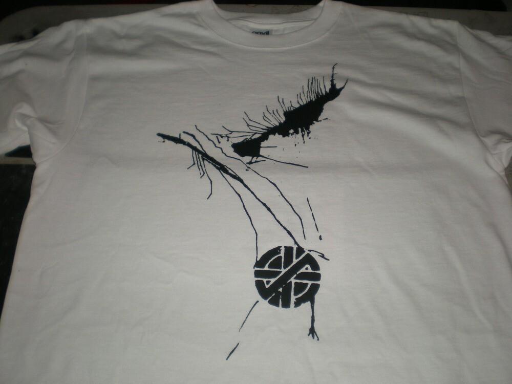 

Винтажная футболка Crass - Splatter Tour Shirt Tee с коротким рукавом S -5XL EN258 Унисекс Футболка XL