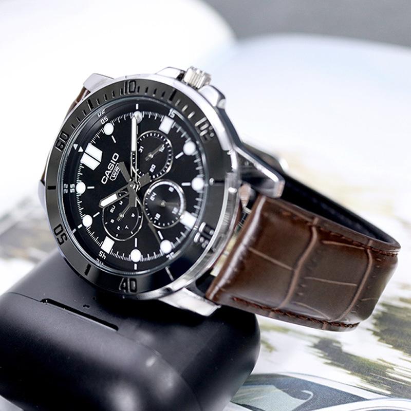 CASIO Men Standard Series 49mm Black Watch MTP-VD300L-1E MTP-VD300L-1E