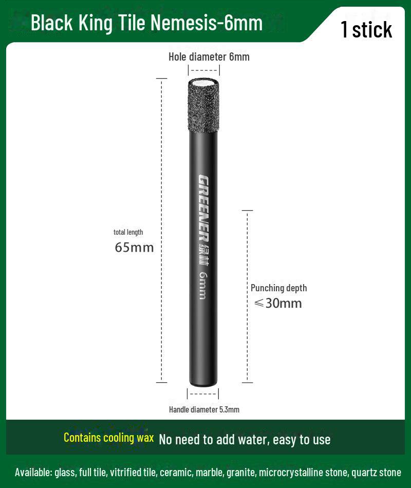 

Сверло для керамической плитки Green Forest для стекла и мрамора