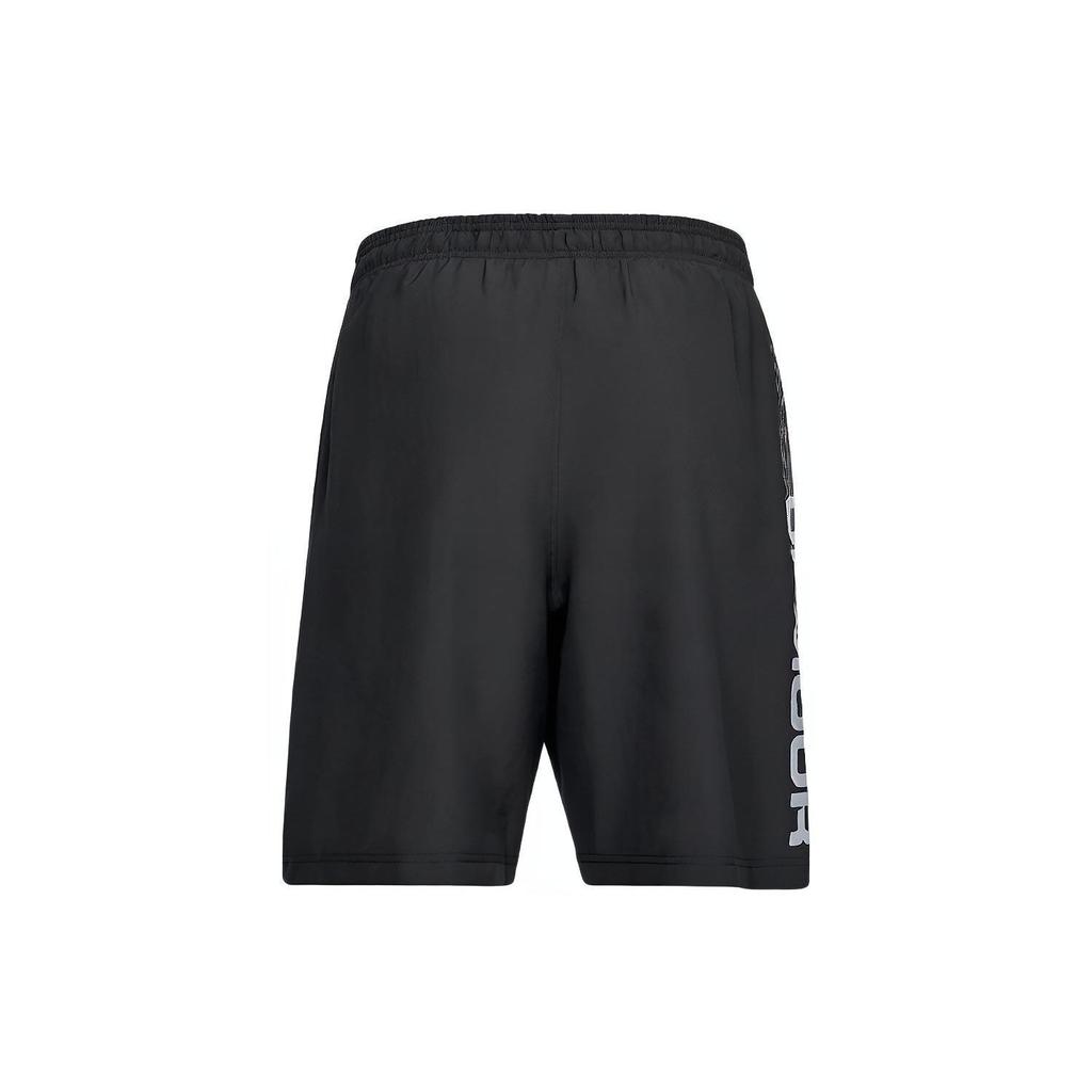 Under Armour Woven Series Letter Logo Training Sports Breathable Shorts Men Bottoms Black 1320203-001