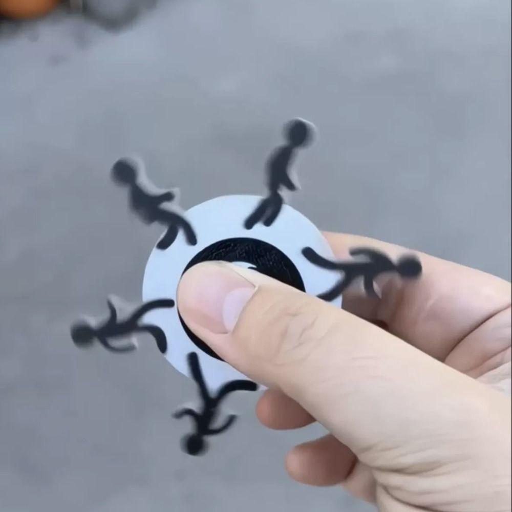 2pcs Metal Fidget Spinner Stick Man Hand Spinning Puzzle Toy Finger Spinner  Kids Toys