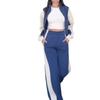 2024 Europe, America, Amazon cross-border women's clothing new fashion splicing contrasting color sports sweater temperament suit pants