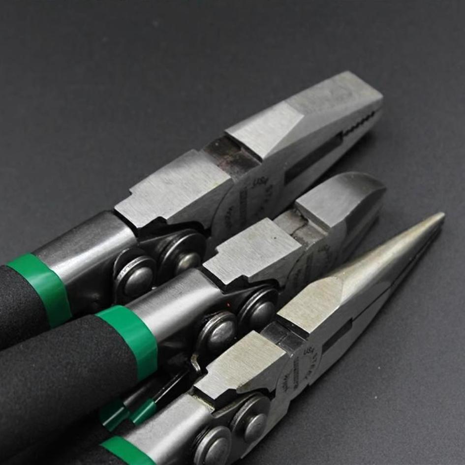 8" Diagonal Pliers Crimping Tool Wire Stripper Multi Tools Chrome Vanadium Steel Diagonal Side Cutting Pliers Wire Cutter