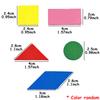 50pcs 2-4cm Wooden Color Geometric Blocks Student Shape Cognition Mathematics Learning Props School 2D Graphic Teaching Aids