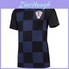 Premium Quality Fashion Croatia Flag Mens T-shirt Tee Top For Hrvatska Football Fans